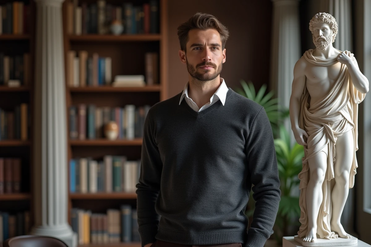 Homme debout près d